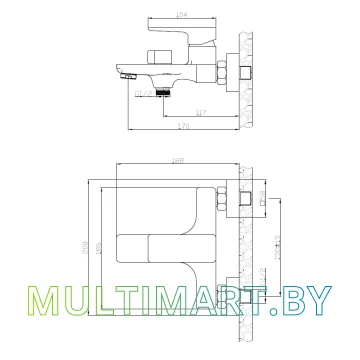 Смеситель Esko Berlin (BR 54) картинка 2
